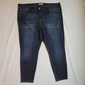 Molly & Isadora Ankle Skinny Dark Wash Jeans (24W)